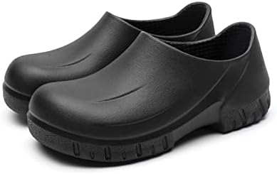 נעלי שף של Phurnit גברים - ללא החלקה עמידה בשמן נעלי בטיחות אטומות למים נעלי מטבח לגברים נעלי סיעוד נעלי גינה