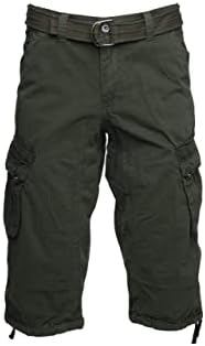 רנטגן גברים של חגור טקטי מטען ארוך מכנסיים 18 תפר מתחת הברך אורך רב כיס 3/4 קאפרי מכנסיים