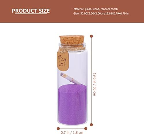 Veemoon Decor המבקש פגזים שולחניים בקבוקי פגזים מעדיפים מלאכת מלאכה Diy Diys Sand Play Conch Conch Cork Purple