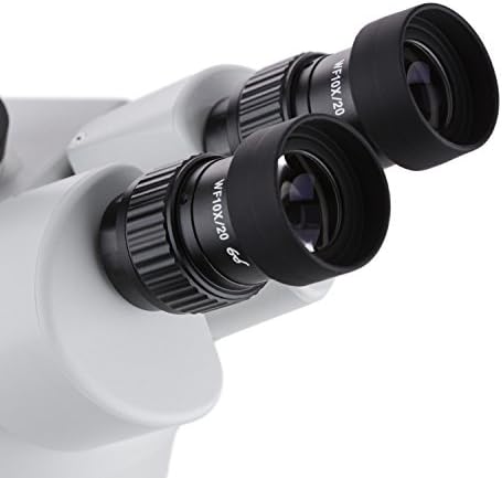 מיקרוסקופ זום סטריאו טרינוקולרי מקצועי דיגיטלי של אמסקופ-1-144-5 מ', עיניות פי 10, הגדלה פי 7-45,