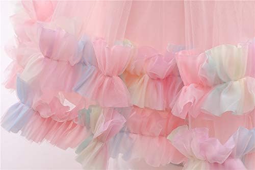 18M-9T פעוטות תינוקות תינוקות צבעוניות אורך שרצפה שמלה שמלת חתונה בערב שמלת ריקוד רשמית