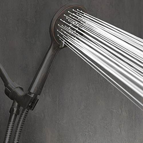 מקלחת Maxx, סדרת בחירה, 3 הגדרות ריסוס בגודל 4.2 אינץ 'ראש מקלחת בעבודת יד עם צינור נירוסטה ארוך, מקסימום-הגדל