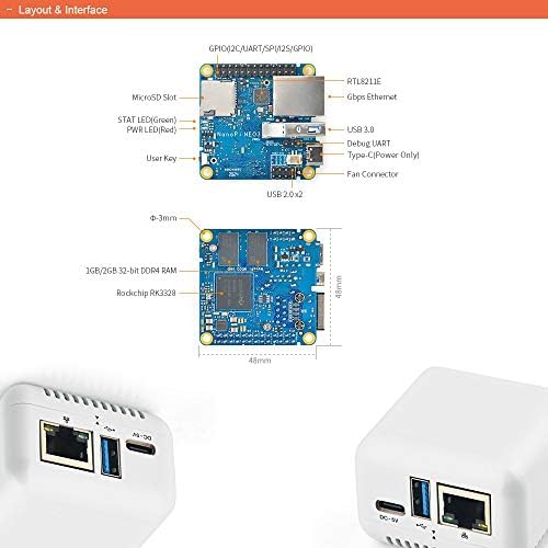 YouYeetoo FriendlyElec nanopi neo3 נתב מיני לוח יחיד מחשב Rockchip RK3328 לוח זרוע סופר זעיר ל- IoT