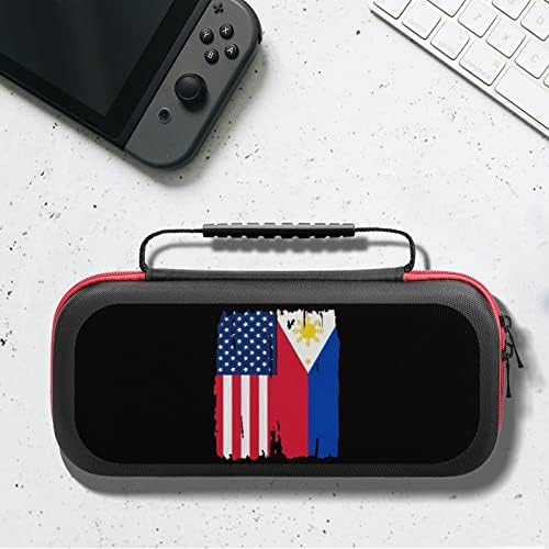 דגל הפיליפינים האמריקני נשיאת תיק אחסון מתג קשיי נתיב פגז נסיעה לאביזרים ומשחקים
