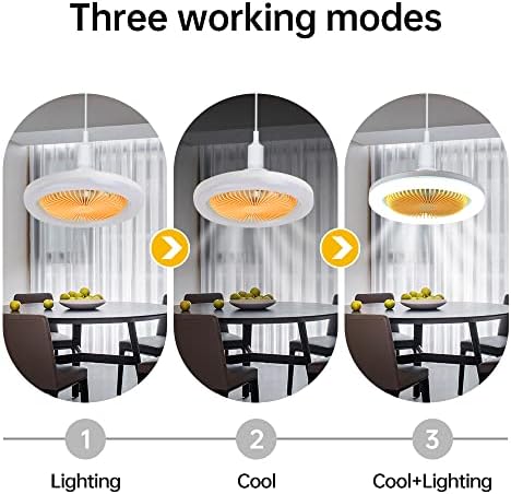 LED לבן מינימליסטי מודרני שלושת טמפרטורת צבע מאוורר תקרה עם מהירות מאוורר/טיימר בהירה עם תוצאה