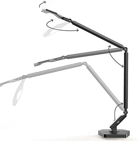 מנורת שולחן WOCOYOTDD מנורה משרדית לעומק עם יציאת טעינה USB, נטענת ， מנורות LED ， גע/כיבוי מגע/כיבוי ，