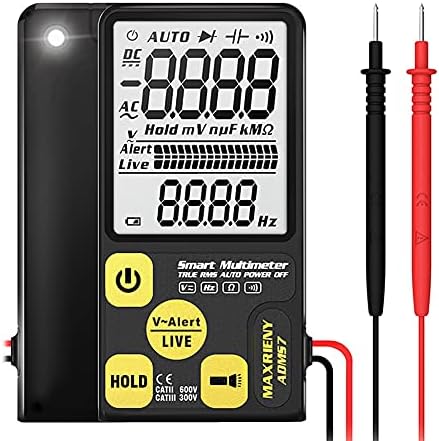 Walnuta דיגיטלי דיגיטלי אינטליגנטי אוטומטי Multimeter AC/DC Movertage Metare Meter 6000 ספירות תצוגה מתח מתח מתח