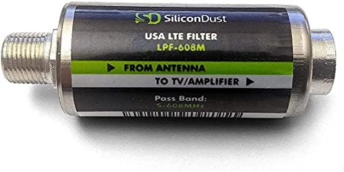Silicondust LPF-608M LTE פילטר לאנטנות טלוויזיה ארהב 2020 תקן 600/608/618MHz