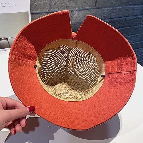 נשים UPF 50+ UV הגנה מפני השמש נושם רחב שוליים דלי קשת כובע שמש כובע שמש