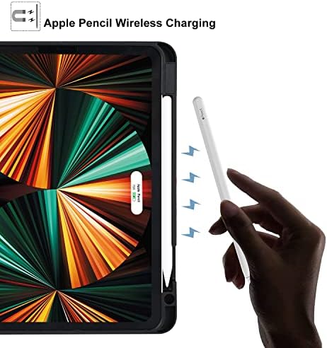 Hi Space iPad Pro 12.9 דור 6 2022 Case Black Cheetah Design Leopard Purple Desigen