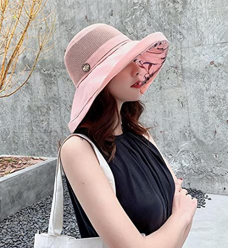 כובעי רשת רשת נשים כובעי קיץ הגנה על UV רחבה שפת דיג חוף ים