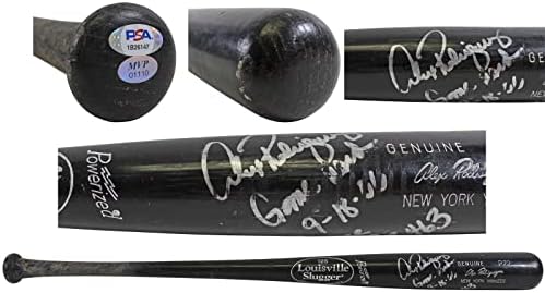 יאנקיס אלכס רודריגז משחק השתמש 9-18-06 קריירה HR 463 חתום BAT PSA/DNA-משחק חתימה MLB משומש בעטלפים