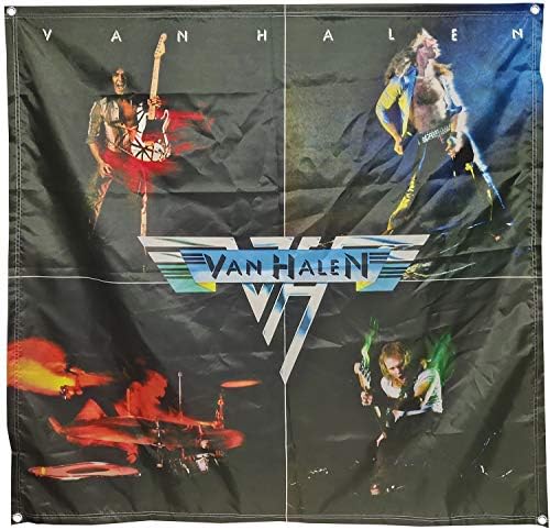 Dutern of van Halen Banner Banner ענק 4x4 ft בד פוסטר דגל שטיח
