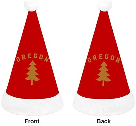 אורגון דאגלס אורן עץ חג המולד סנטה כובע עבור אדום חג המולד כובע חג טובות חדש שנה חגיגי ספקי צד