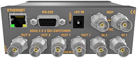 מתג מטריקס MSC-XD22L 2 קלט 2 פלט נתב וידאו 3G-SDI עם לוח כפתור