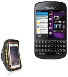 מארז גוויות Boxebberry Q10 - סרט זרוע ספורט Jogbrite, רץ LED בטיחותי נראות גבוה סרט זרוע ל Blackberry