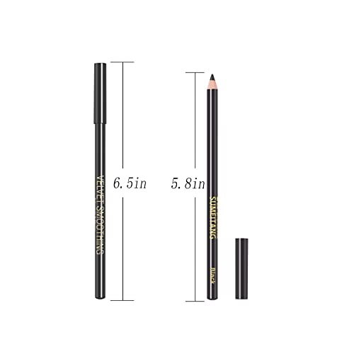 זבני סומיטנג אייליינר עיפרון 12 יחידות 2 ב 1 עץ שחור אייליינר & מגבר; גבות עיפרון נשים איפור קל צבע לאורך זמן