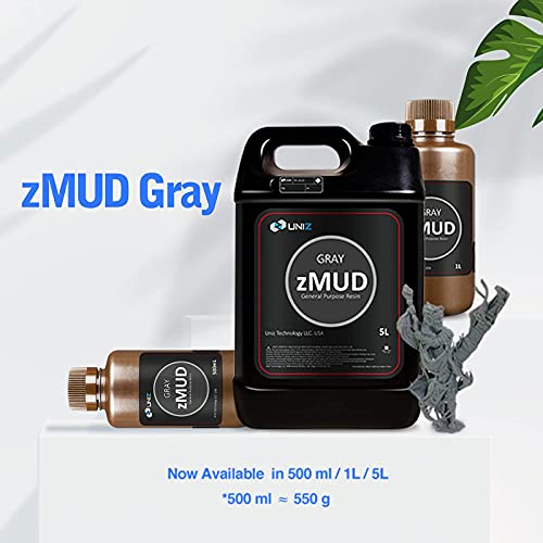 Uniz Zmud שרף מדפסת תלת מימד, שרף UV דיוק גבוה וכיווץ שרף UV, 405 ננומטר פוטופולימר סטנדרטי שרף