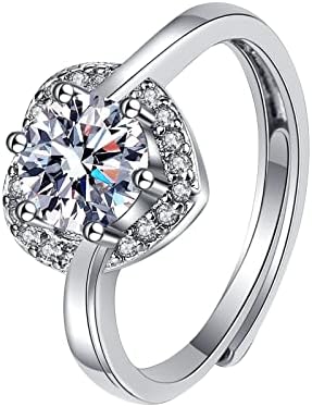 טבעות נישואין מדהימות נשים סגסוגת טבעת יפה משובצת ריינסטון טבעת נשית טבעת מעודנת להקות חתונה פשוטות