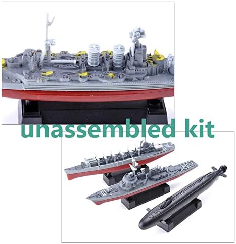 8 יחידות צעצוע נושאת מטוסי צוללת וספינת קרב משחתת 4 ד ספינת מלחמה נושאת מטוסי דגם אינו מורכב ערכת עשה זאת בעצמך