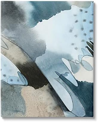 תעשיות סטופל צורות שרבטות שכבות צורות מבטא כחול מופשט צורות קיר קיר קיר, עיצוב מאת גרייס פופ
