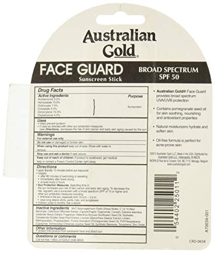 Gold Gold SPF 50+ Face Guard, 0.5 גרם