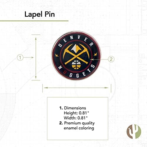 דנבר נאגטס סיכת הדש NBA לוגו לוגו אמייל עשוי מתכת