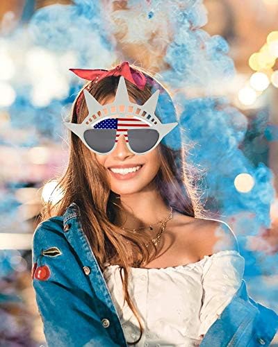 טד.אייבס אמריקאי דגל משקפיים ארהב פטריוטית מסיבת משקפי שמש חג משקפי שמש משקפי שמש למסיבה אבזרי