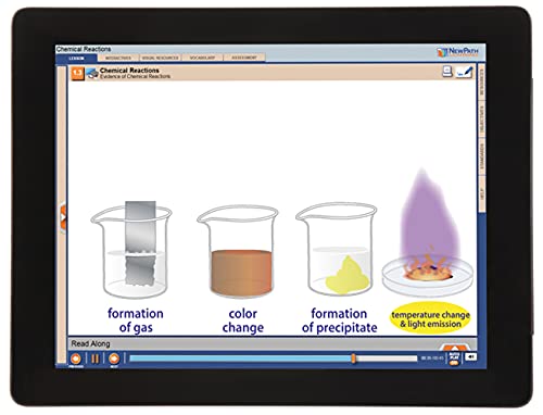 תגובות כימיות מדריך למידת סטודנטים עם שיעור מולטימדיה מקוון
