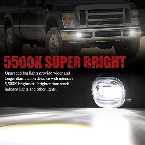 בונקר אינדוסט הוביל ערפל אורות עבור 2008 2009 2010 פורד ו250 / ו350 / ו450 סופר החובה, פגוש נהיגה