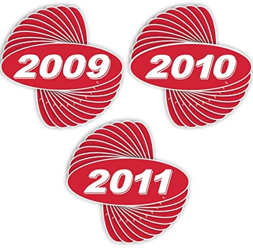 Versa Tags 2009 2010 & 2011 דוגמנית סגלגל שנת סוחר מכוניות מדבקות חלונות נוצרות בגאווה בארצות הברית Versa