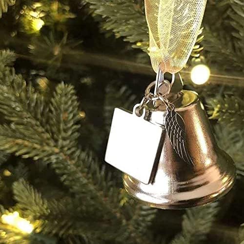 חג המולד פופולרי שולחן קישוט מתכת זהב פעמון חג המולד קישוטים תלויים של מלאכי חג המולד פעמוני פעמוני