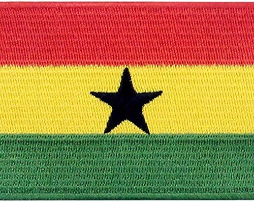 טלאי דגל גאנה גאנה רקום מורל לאומי אפליקציות ברזל על תפור על סמל גאנה