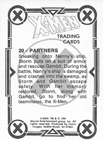 1991 תמונות קומיקס מארוול X-Men Nonsport כרטיס מסחר בגודל סטנדרטי 20 שותפים