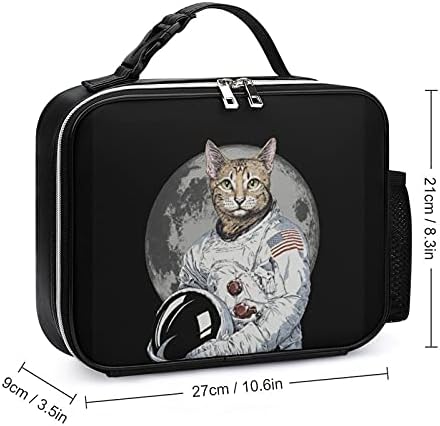 מצחיק הברנש חתול אסטרונאוט לשימוש חוזר הצהריים תיק מבודד הצהריים תיבת מיכל עבור משרד עבודת פיקניק נסיעות