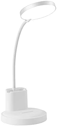 מנורת שולחן עם מחזיק עט LED USB נטענת סוללה המופעלת על ידי סוללה לעומק מנורה מגע בקרת עיניים אכפת 3 מצבי אור