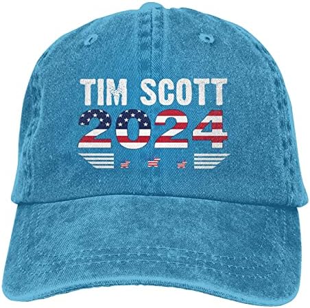 טים סקוטס לנשיא 2024 בחירות כובע בייסבול מתכוונן גברים רפובליקנים נשים כובעי בייסבול כובעים למבוגרים