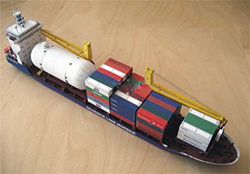 1: 400 סולם פולני גדנסק מטען ספינה דגם בעבודת יד עשה זאת בעצמך דגם נייר דגם