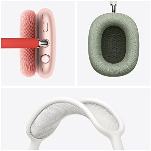 Apple AirPods Max אוזניות אוזניים אלחוטיות. ביטול רעש פעיל, מצב שקיפות, שמע מרחבי, כתר דיגיטלי לבקרת נפח.