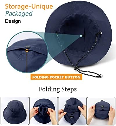 שמש אטום למים UPF 50+ כובע דלי UV הגנה על שבר שבר לנשים לנשים גברים בקיץ טיולים קלים כובע חיצוני