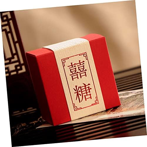 ABAODAM 15 יחידות קופסאות קופסאות קופסאות קופסאות אדומות לקופסאות לחתונה קופסאות חידוש קופסאות שוקולד