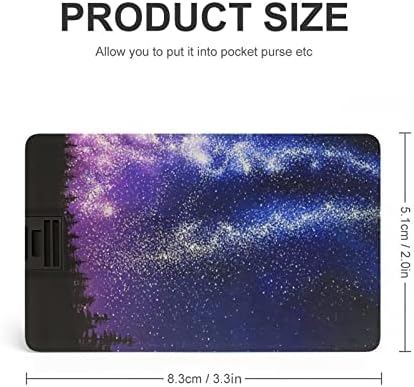 Starry Sky Card Card USB פלאש מזיכרון מותאם אישית מקל אחסון מקש כונן 64 גרם