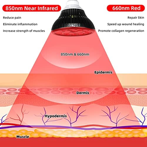 מנורת אור לטיפול אדום בפיקניק 54 וואט 18 לד עם שקע אור, שבבים כפולים אדום 660 וליד נורות אינפרא אדום 850 ננומטר