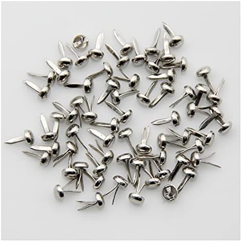 Snshun כ- 500pc Multicicement 4.5 ממ עגול מתכת עגול חתיכות Brads Studs Spike לצורך סקריפינג קישוטים אטב אטב אטב