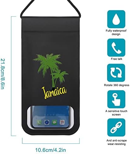 פאלם עץ ג ' מייקה עמיד למים טלפון פאוץ מחזיק מגן יבש תיק מקרה עם שרוך