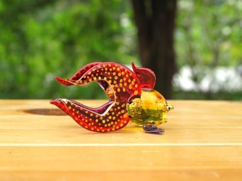 דג זהב בעבודת יד זכוכית אמנות מפוצצת בעלי חיים מימיים