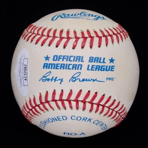 קן גריפי ג'וניור חתום על חתימה חתימה בייסבול OAL JSA COA AC57087 - כדורי בייסבול עם חתימה