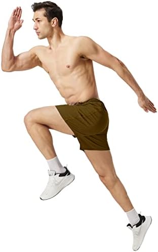 מכנסיים קצרים אתלטים של Rosemmetti Mens 7 אינץ 'בגודל גדול וגבוה משקל קל משקל ספורט מכנסי טניס עם כיסי רוכסן