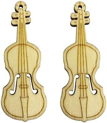 20 יחידות את מזכרות צעצוע מכשירי יד דקור מיניאטורי כלי נגינה מלאכת עץ חתיכות מיני כינור דגם מלאכות תליון קישוט