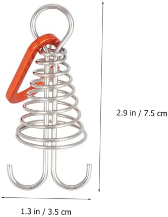 Inoomp 6 pcs קרש וו קפיץ חיצוני טיפי חיצוני קמפינג הימור כלי קמפינג מתכווננים